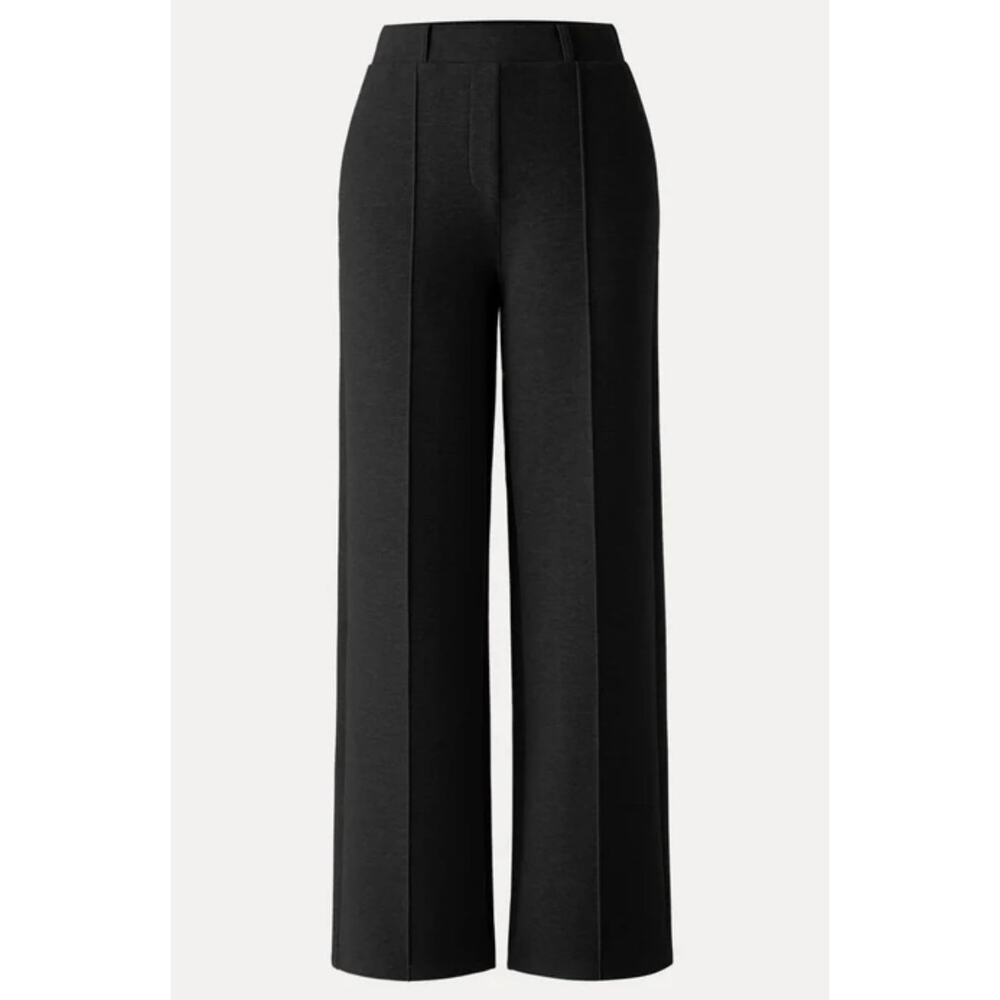 Brand New OGL Women's Size XS Black Ponte Pleated Tailored Pants